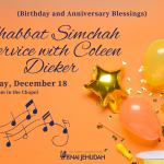 Shabbat Simchah with Coleen Dieker