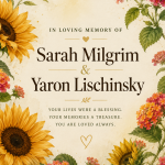 Shabbat Service with Ambulance Dedication in Memory of Sarah Milgrim and Yaron Lischinsky, with Small Groups Bimah Blessing