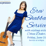 Erev Shabbat Service with musician Coleen Dieker