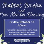 Shabbat Simcha and New Member Blessing (Birthday and Anniversary Blessings)