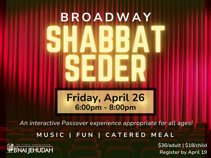 Erev Community Broadway Passover Shabbat Seder
