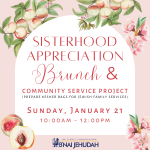 Sisterhood Appreciation Brunch and Community Service Project