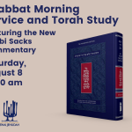 Shabbat Morning Service and Torah Study Featuring the New Rabbi Sacks Commentary