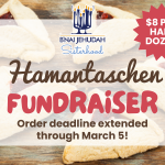 Sisterhood's Hamantaschen Fundraiser Pickup