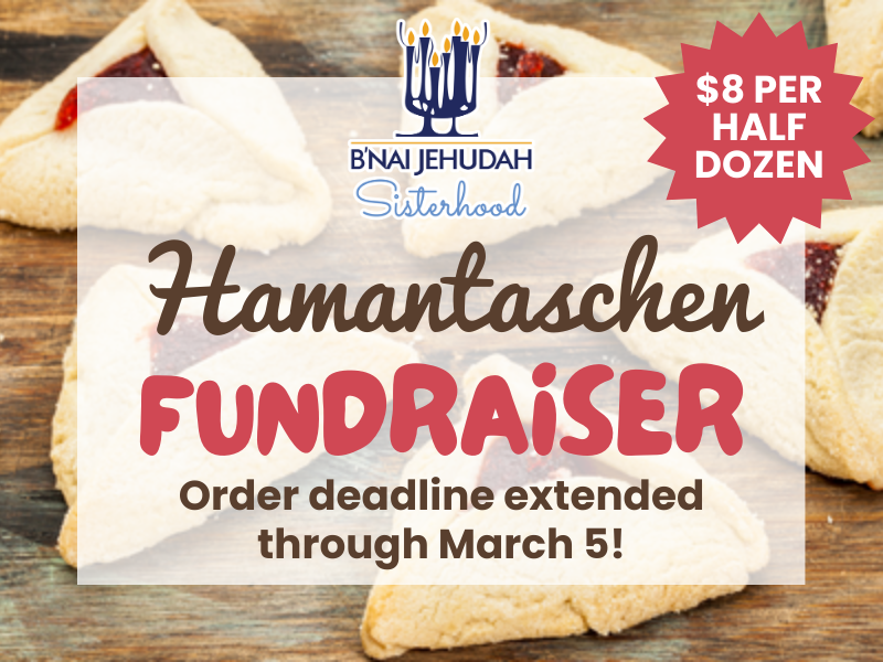 Sisterhood's Hamantaschen Fundraiser Pickup