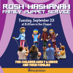 Rosh HaShanah Family Puppet Service