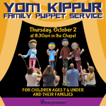 Yom Kippur Family Puppet Service