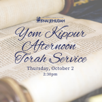 Yom Kippur Afternoon Torah Service