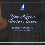 Yom Kippur Yizkor Service