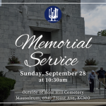 Off-Site Memorial Service at Rose Hill