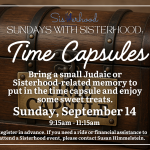 Sundays with Sisterhood: Time Capsules