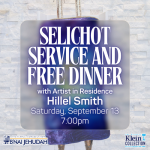 Selichot Service and Free Dinner