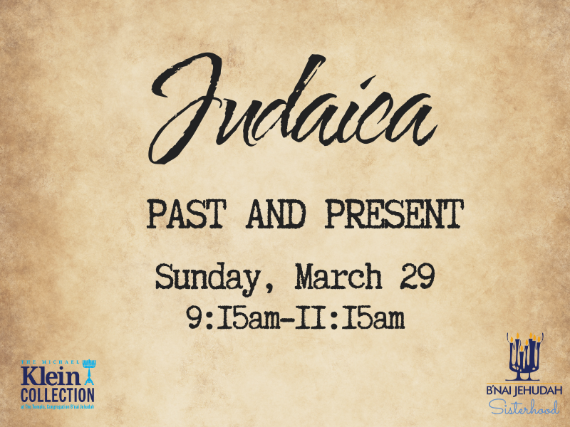 Judaica Past and Present
