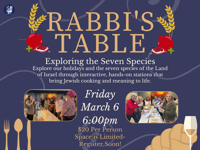 Rabbi's Table: Exploring the Seven Species