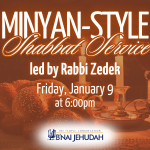 Minyan-Style Shabbat Service Led by Rabbi Zedek