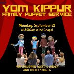 Yom Kippur Family Puppet Service
