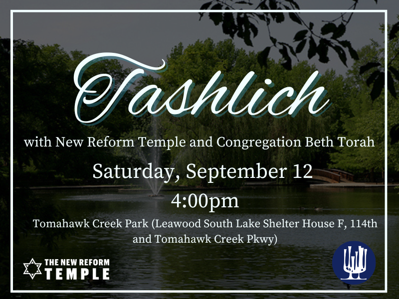 Tashlich with New Reform Temple and Congregation Beth Torah at Tomahawk Creek Park
