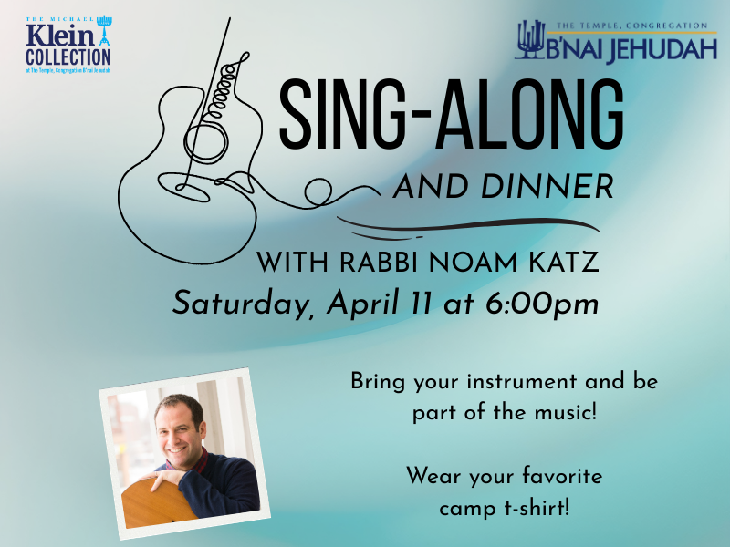 Havdalah, Dinner and Concert with Rabbi Noam Katz