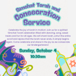 Simchat Torah and Consecration Service