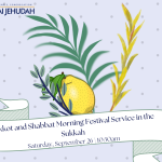 Sukkot and Shabbat Morning Festival Service in the Sukkah