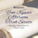 Yom Kippur Afternoon Torah Service