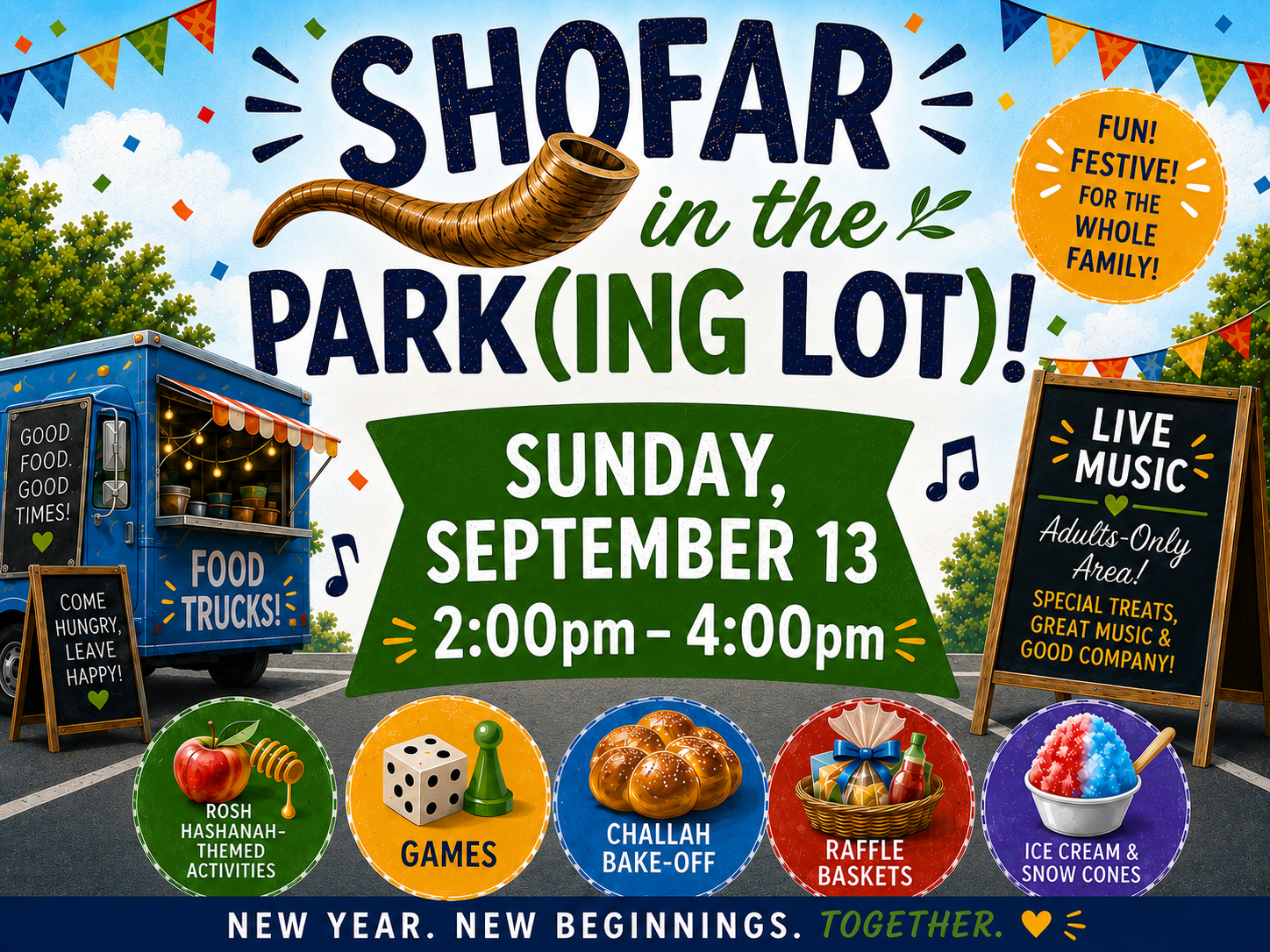 Shofar in the Park(ing Lot!)