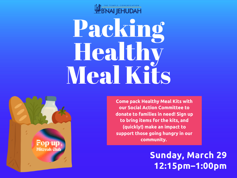Pop-Up Mitzvah: Packing Healthy Meal Kits