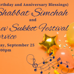 Shabbat Simchah and Erev Sukkot Festival Service with Dan Nichols