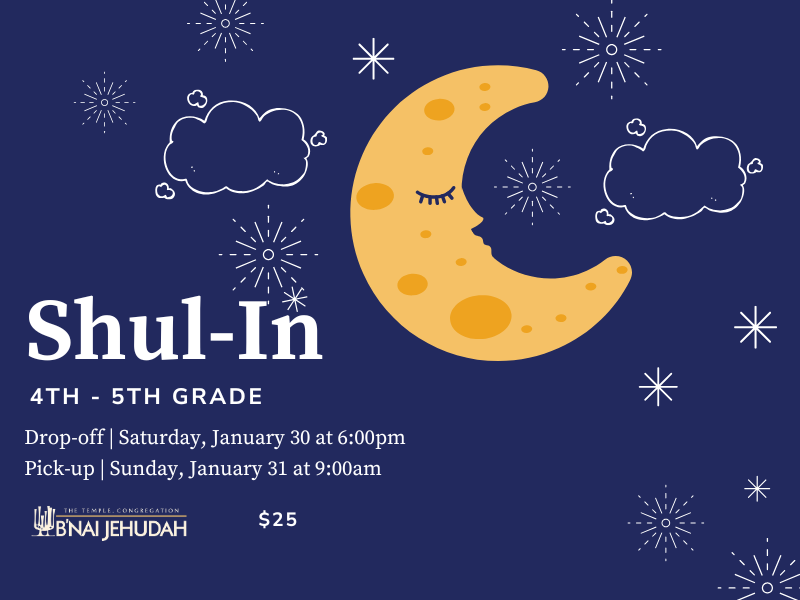 4th and 5th Grade Youth Group Program: Shul-in