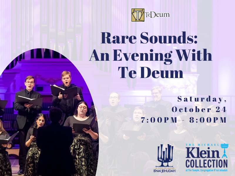 Rare Sounds: An Evening with Te Deum