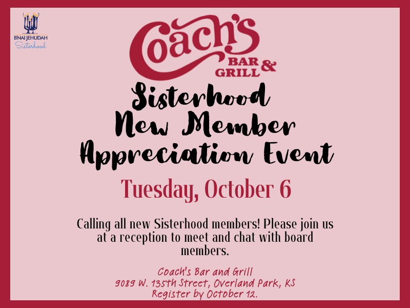 Sisterhood New Member Welcome