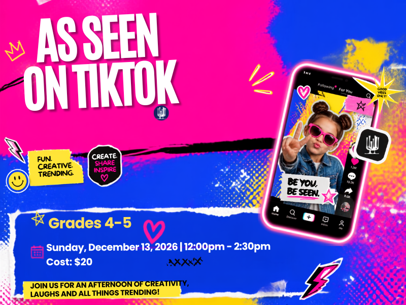 4th and 5th Grade Youth Group Program: As Seen on TikTok