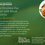 Serve Christmas Day Dinner with Micah Ministries