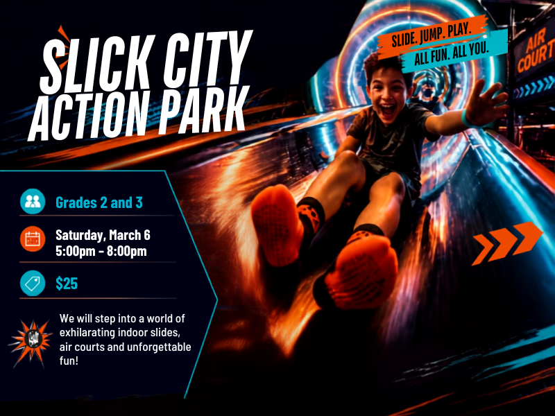 2nd-3rd Grade Youth Group Program: Slick City Ultimate Slide Park